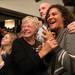 Democrats celebrate as election results roll in for President Obama during an election night party at Weber's Inn on Tuesday night. Courtney Sacco I AnnArbor.com Courtney Sacco I AnnArbor.com 